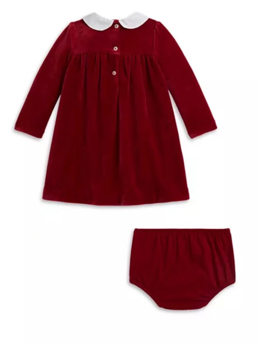 Ralph Lauren Girls' Velour Dress & Bloomer - Baby size: 12mos
